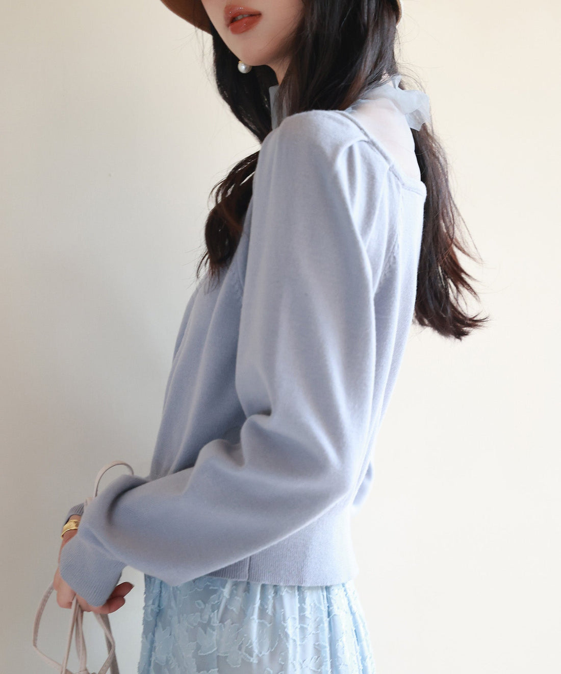 Layered-Effect Knit Pullover OEM ODM reference 13 - additional view 13