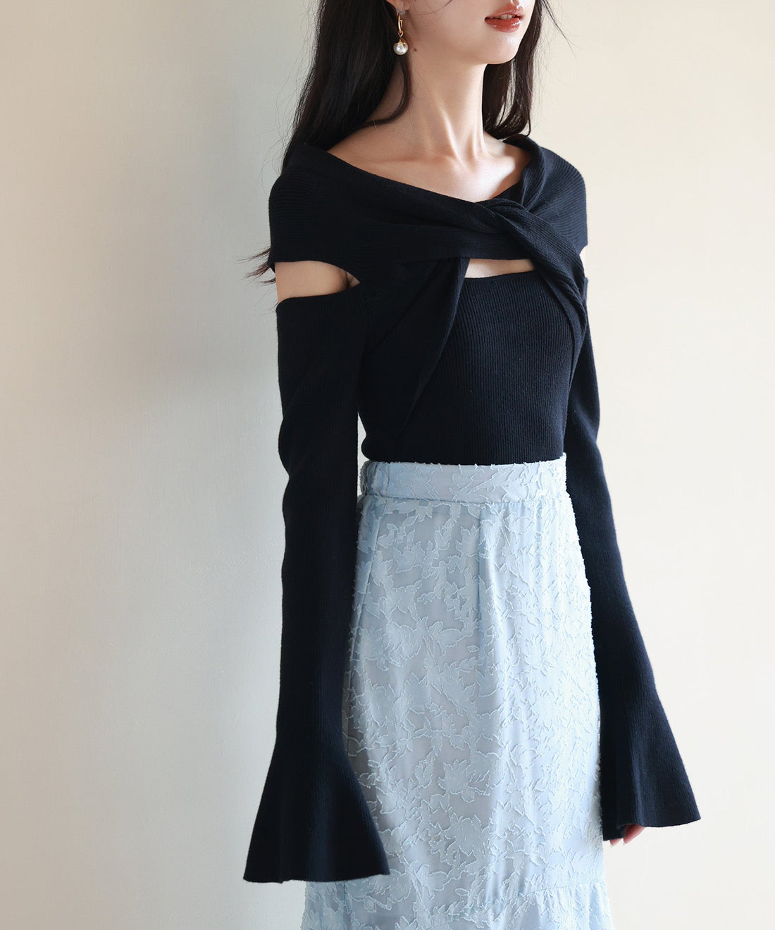 2-Way Flared-Cuff Knit Pullover OEM ODM reference 11 - additional view 11