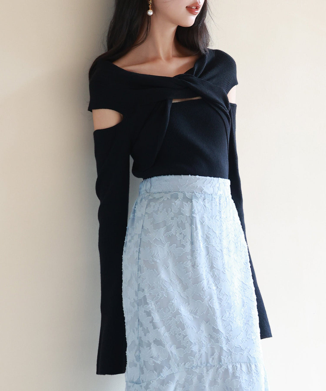 2-Way Flared-Cuff Knit Pullover OEM ODM reference 9 - additional view 9