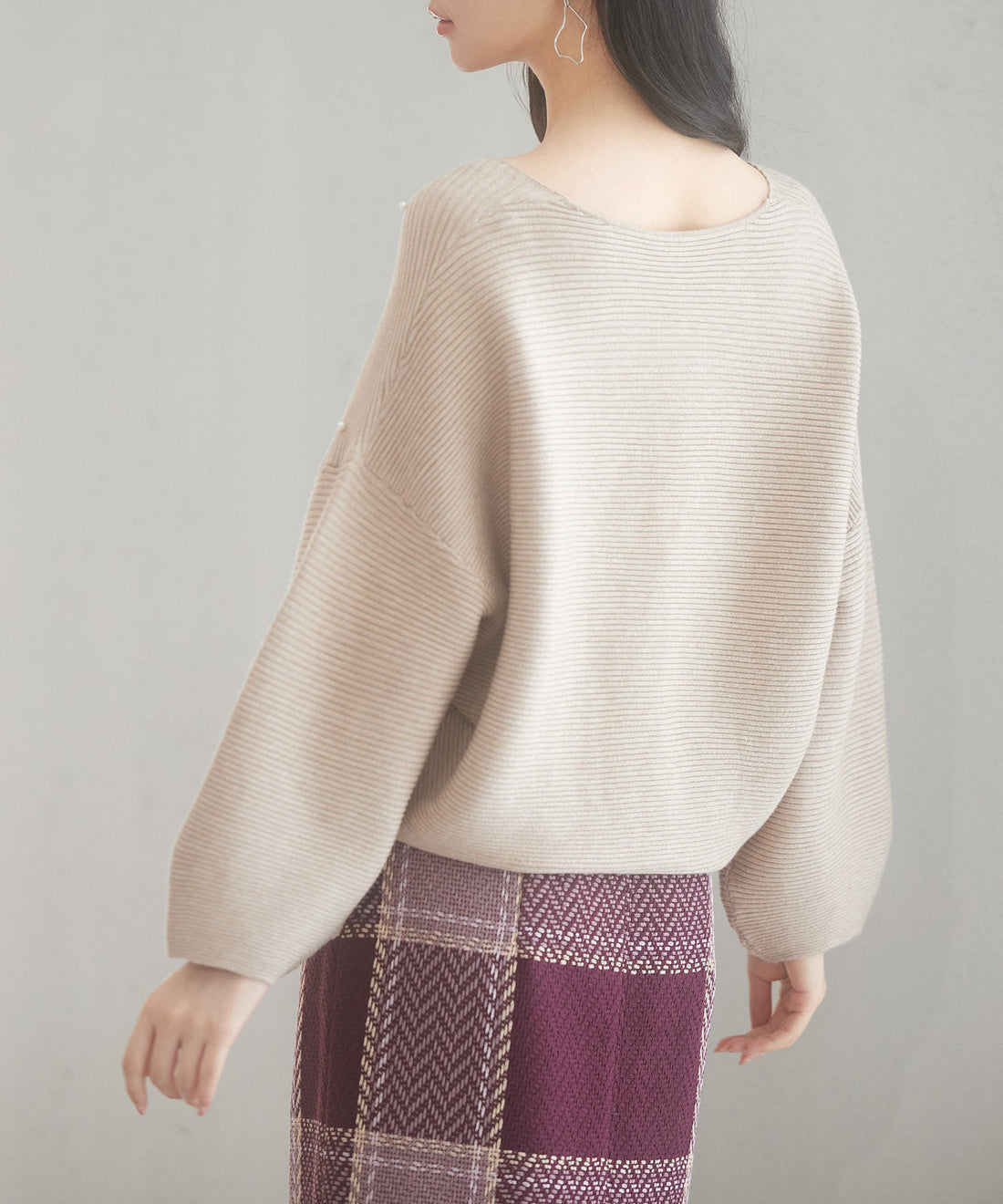 Drop-Shoulder Knit Pullover OEM ODM reference 14 - additional view 14