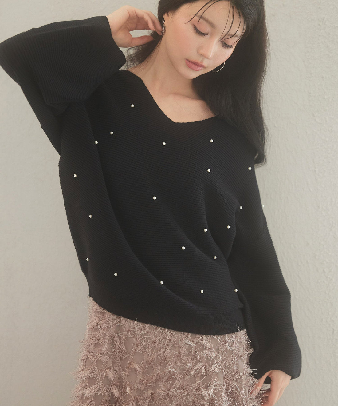 Drop-Shoulder Knit Pullover OEM ODM reference 8 - additional view 8
