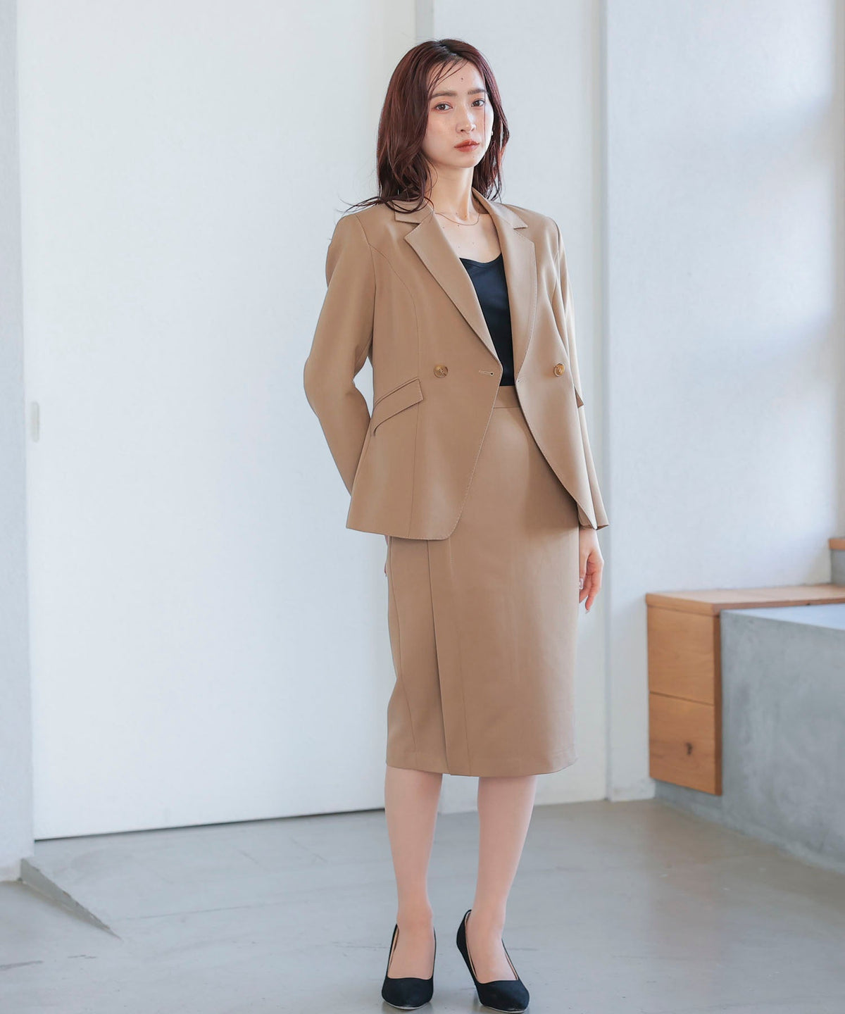 Women’s Blazer & Skirt Suit Set OEM ODM reference 1