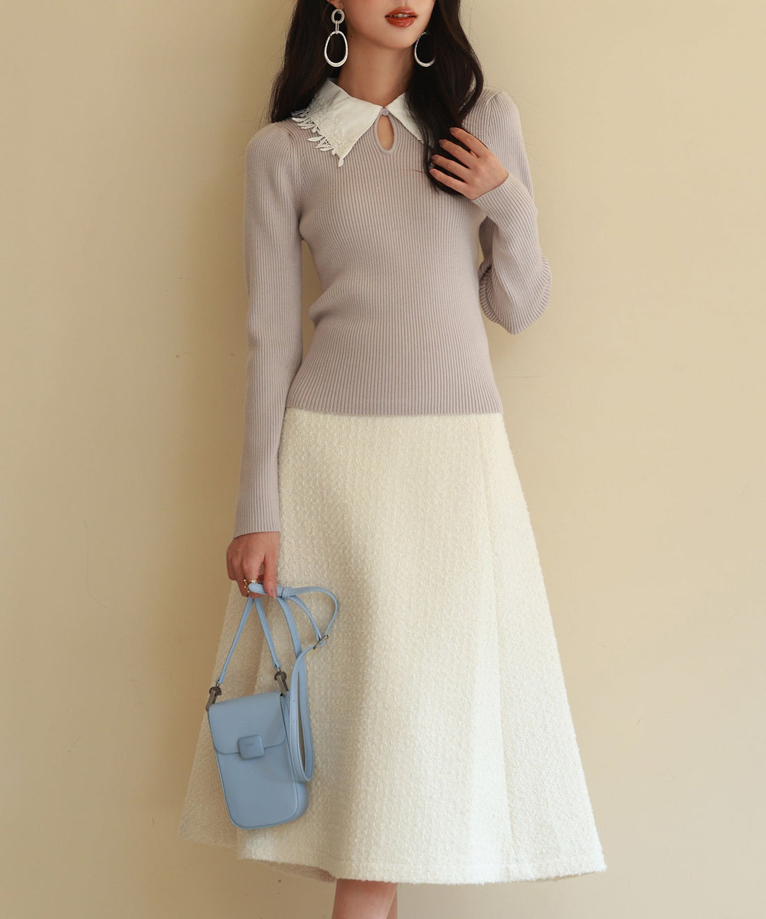 Layered-Effect Two-Tone Knit Pullover OEM ODM reference 13 - additional view 13