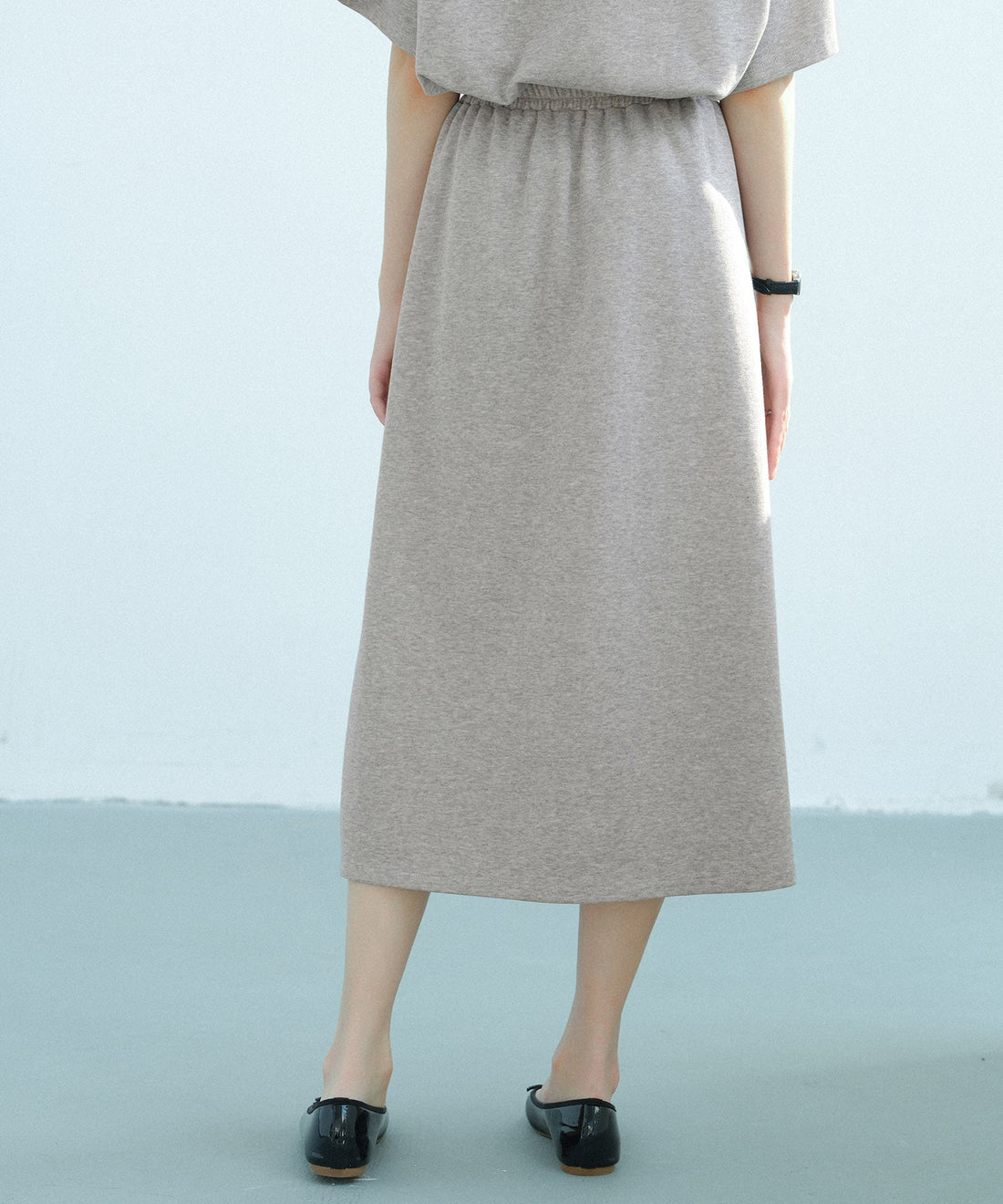 Elastic-Waist Midi Sweatshirt Skirt OEM ODM reference 15 - additional view 15