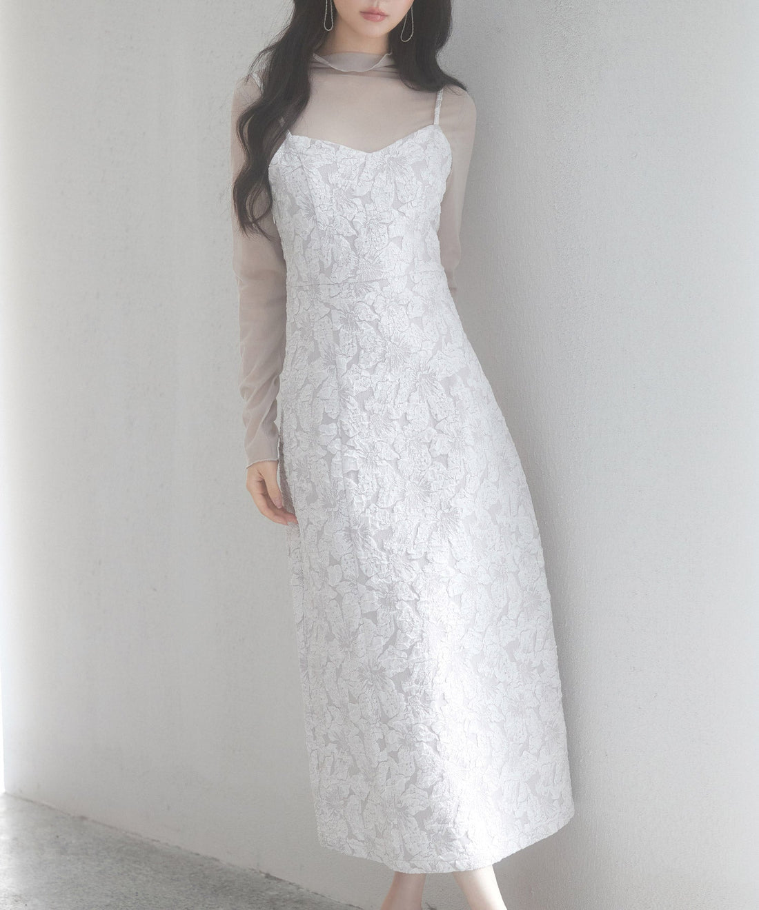Jacquard Back-Slit Camisole Dress OEM ODM reference 13 - additional view 13