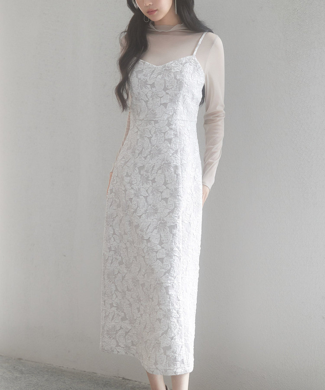 Jacquard Back-Slit Camisole Dress OEM ODM reference 14 - additional view 14
