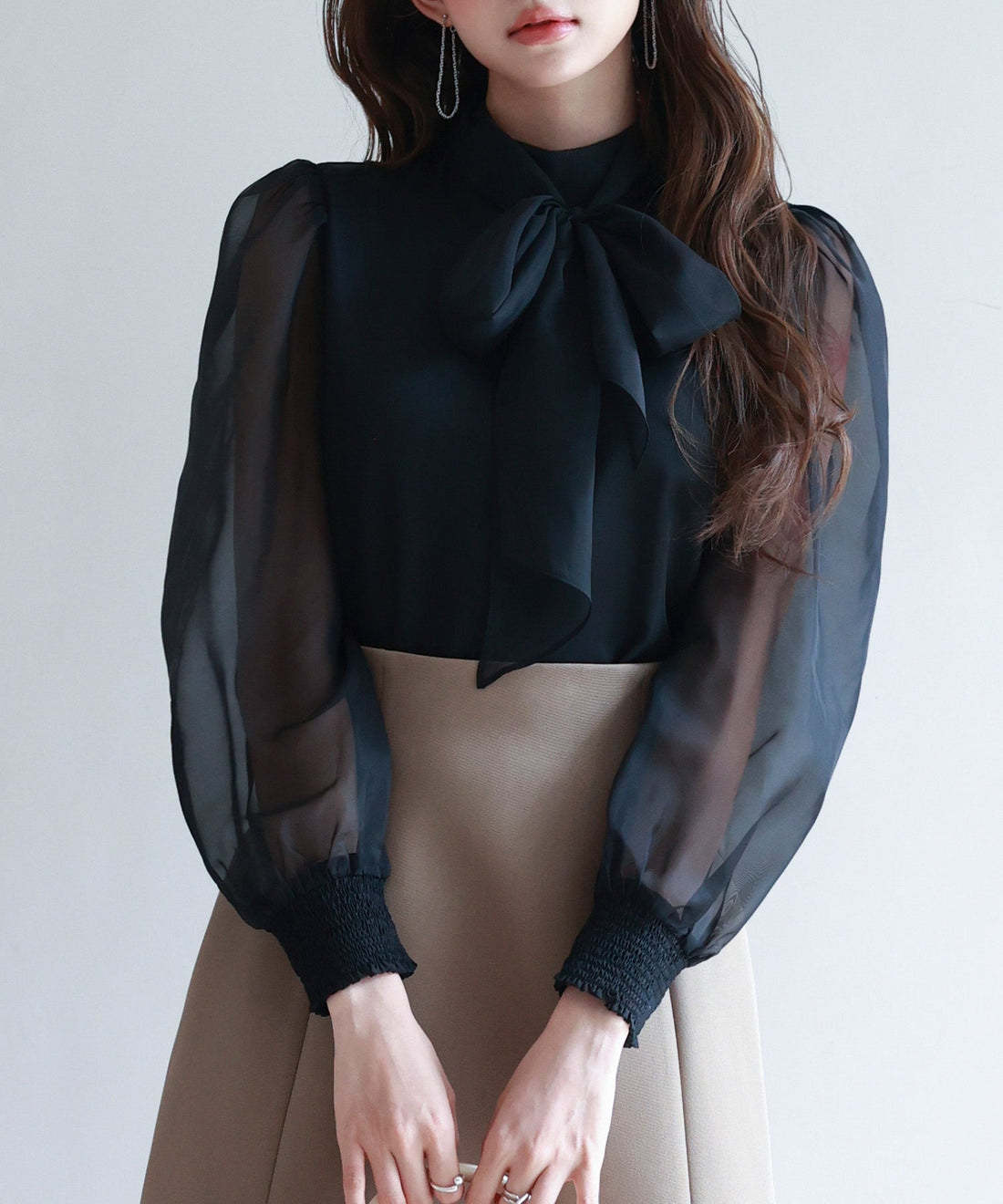 3-Way Organza Bow Blouse OEM ODM reference 13 - additional view 13