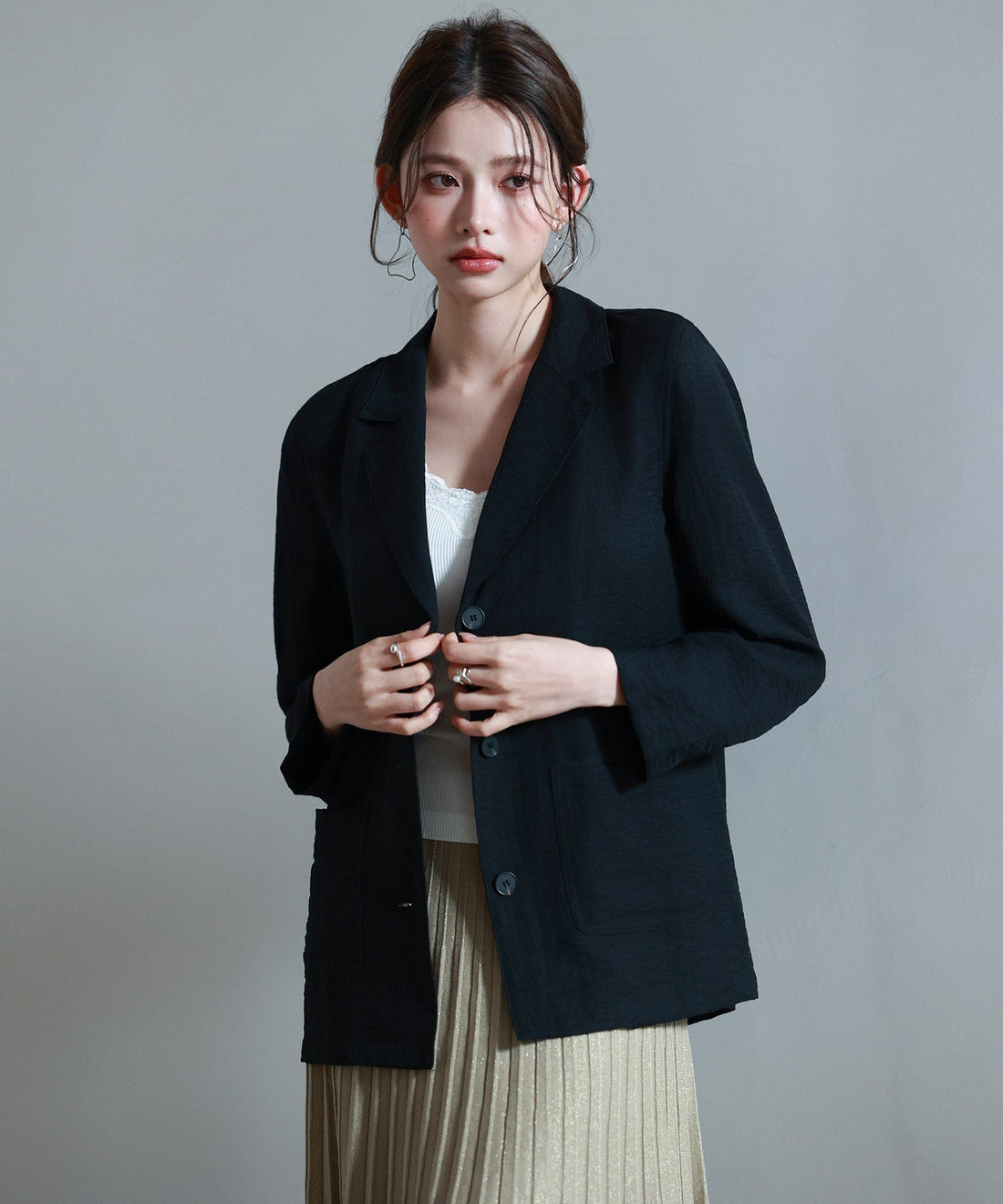 Front-Pocket Tailored Blazer OEM ODM reference 13 - additional view 13