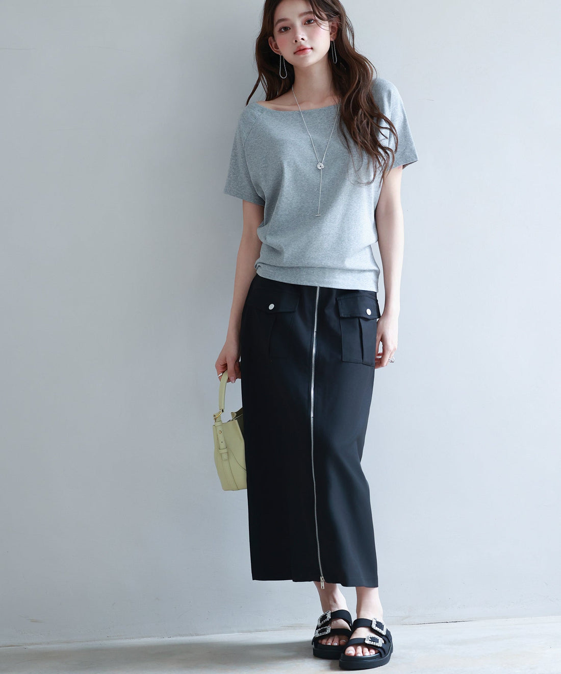 High-Waist Long Fitted Skirt OEM ODM reference 13 - additional view 13