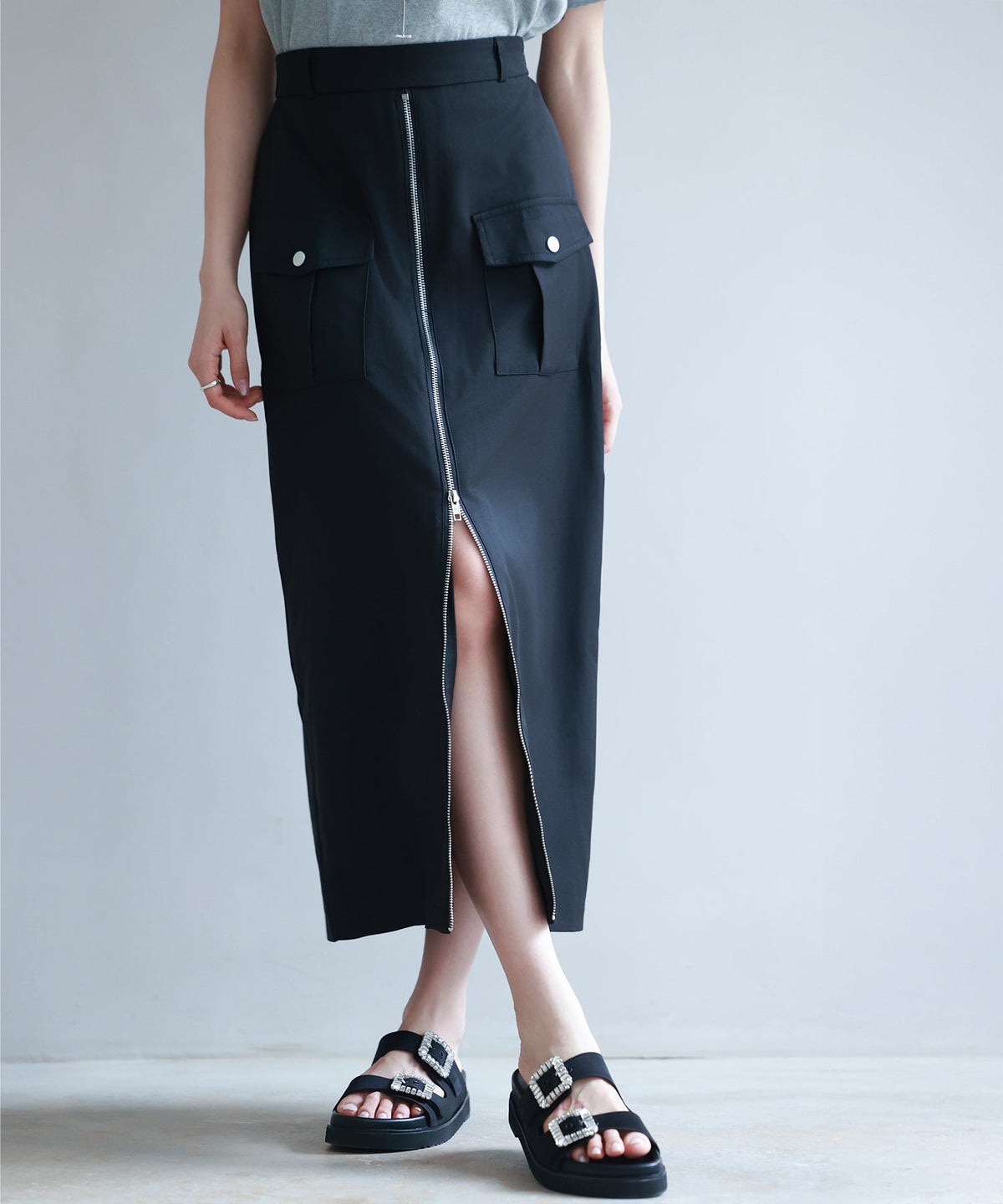 High-Waist Long Fitted Skirt OEM ODM reference 1