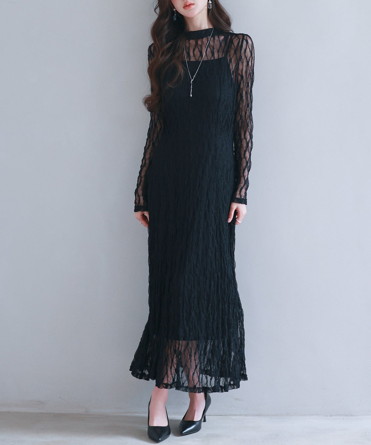 Full-Lace Top & Camisole Dress Set OEM ODM reference 1