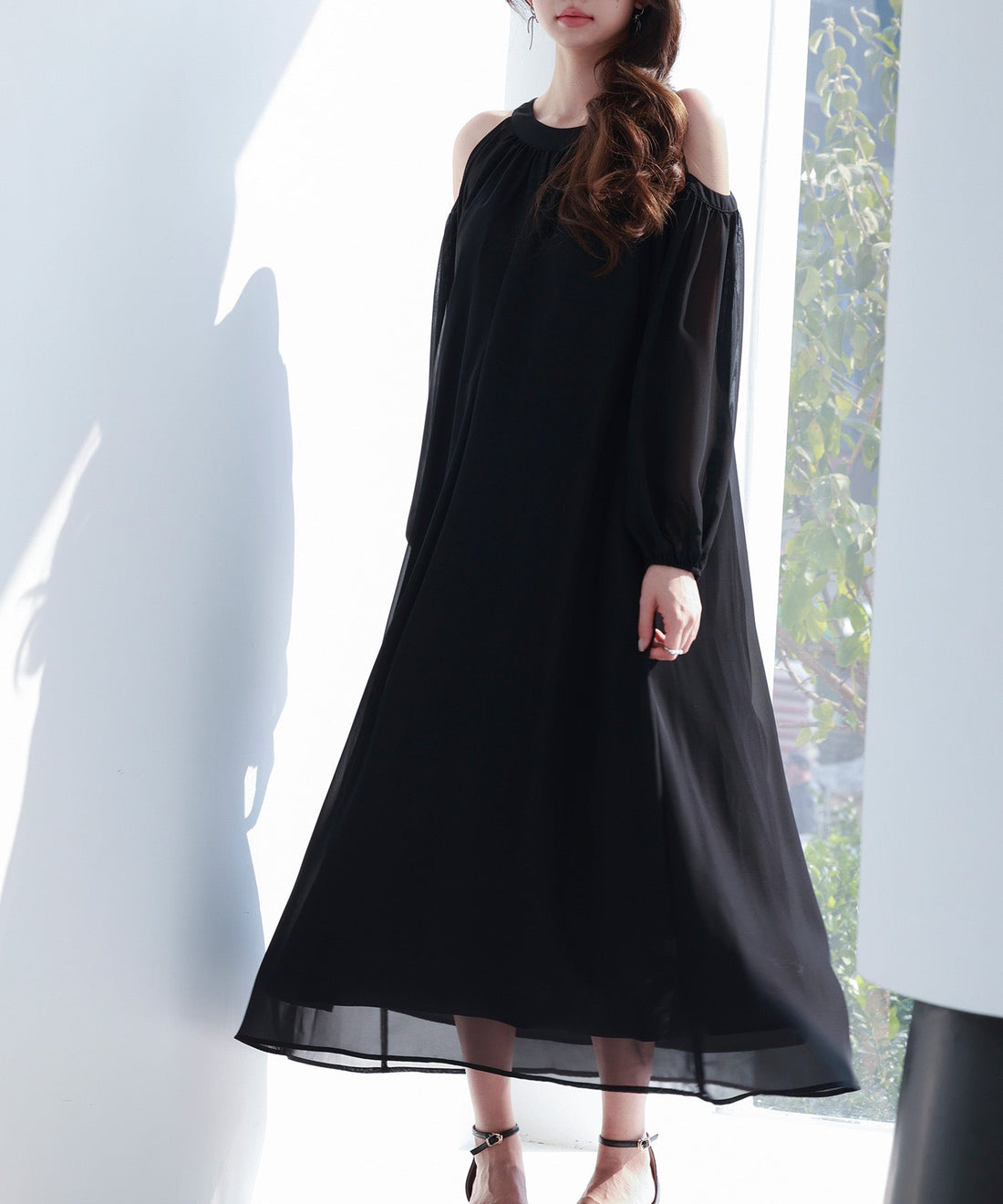 Belted Chiffon Dress OEM ODM reference 9 - additional view 9