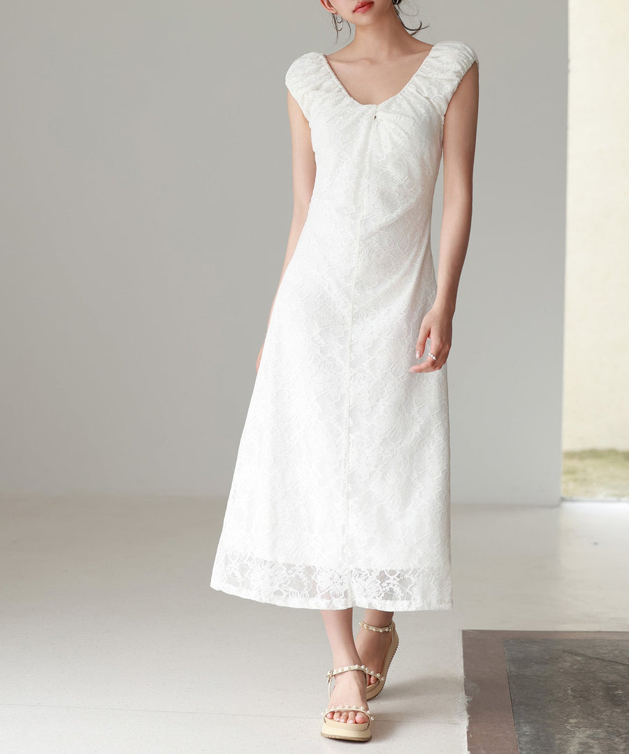 A-Line Midi Full-Lace Dress OEM ODM reference 1