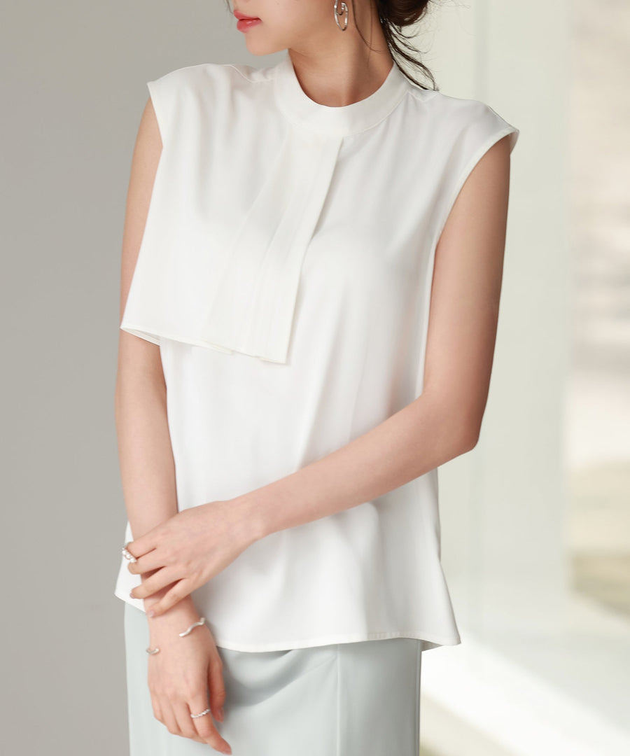 Asymmetric Bow-Tie Blouse OEM ODM reference 1