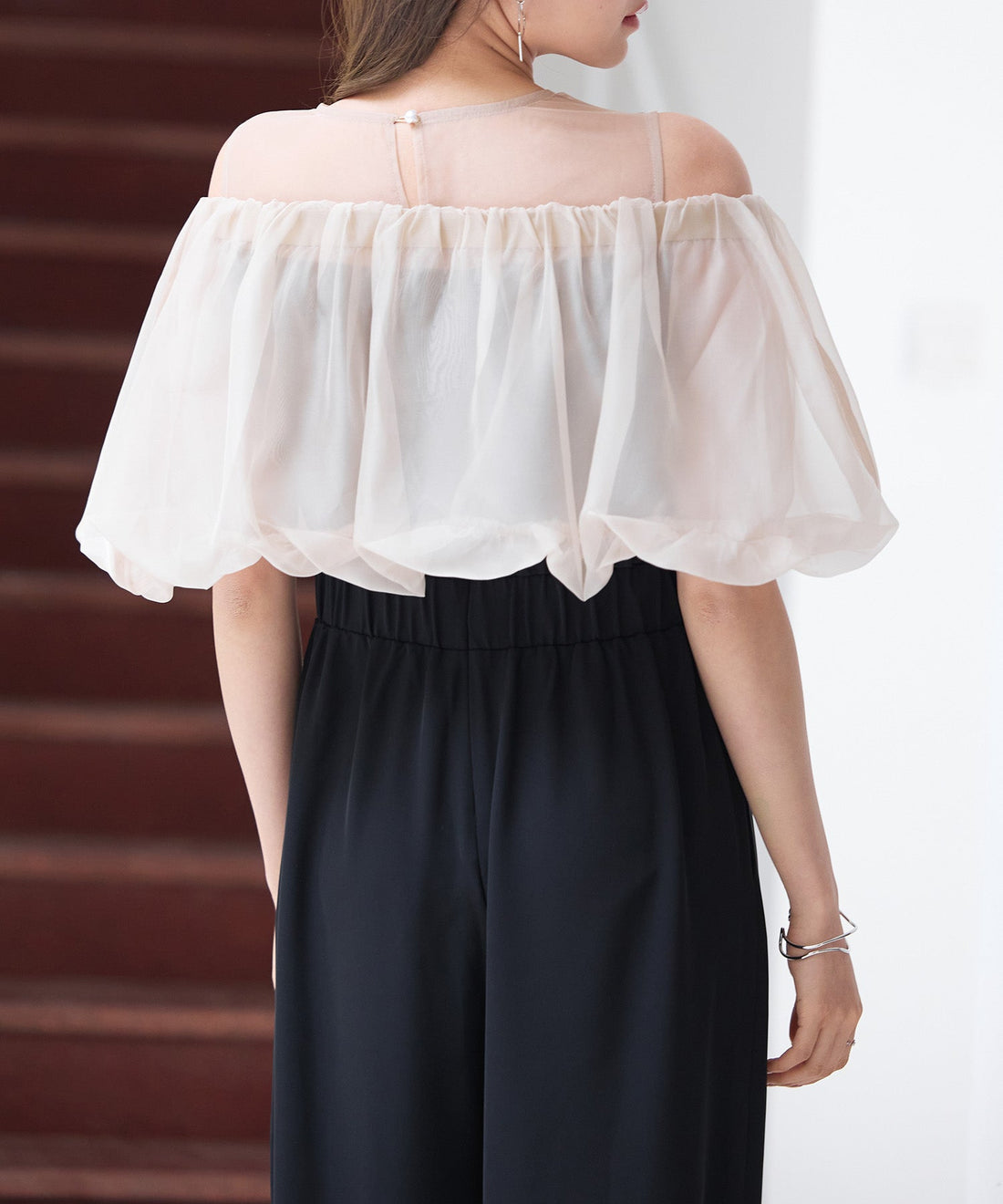 Organza Top & Jumpsuit Two-Piece Set OEM ODM reference 10 - additional view 10