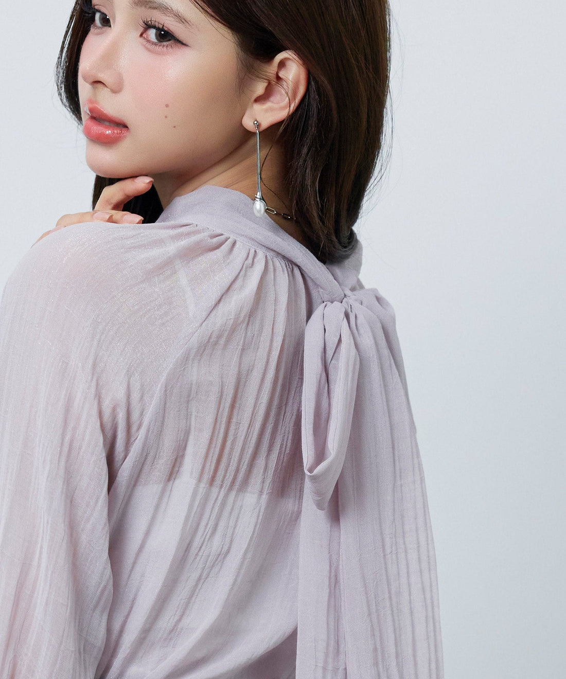 Chiffon Blouse & Inner Top Set OEM ODM reference 11 - additional view 11