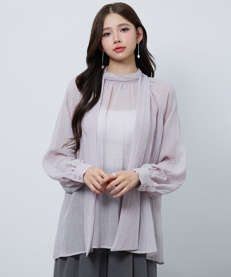 Chiffon Blouse & Inner Top Set OEM ODM reference 1