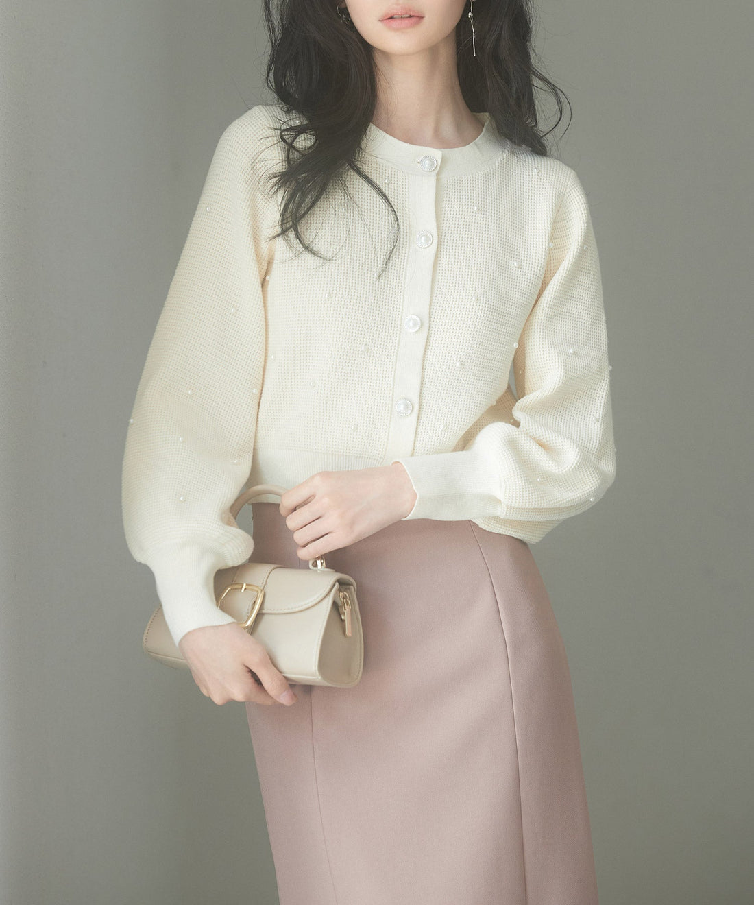 2-Way Voluminous-Sleeve Cropped Knit Top OEM ODM reference 9 - additional view 9
