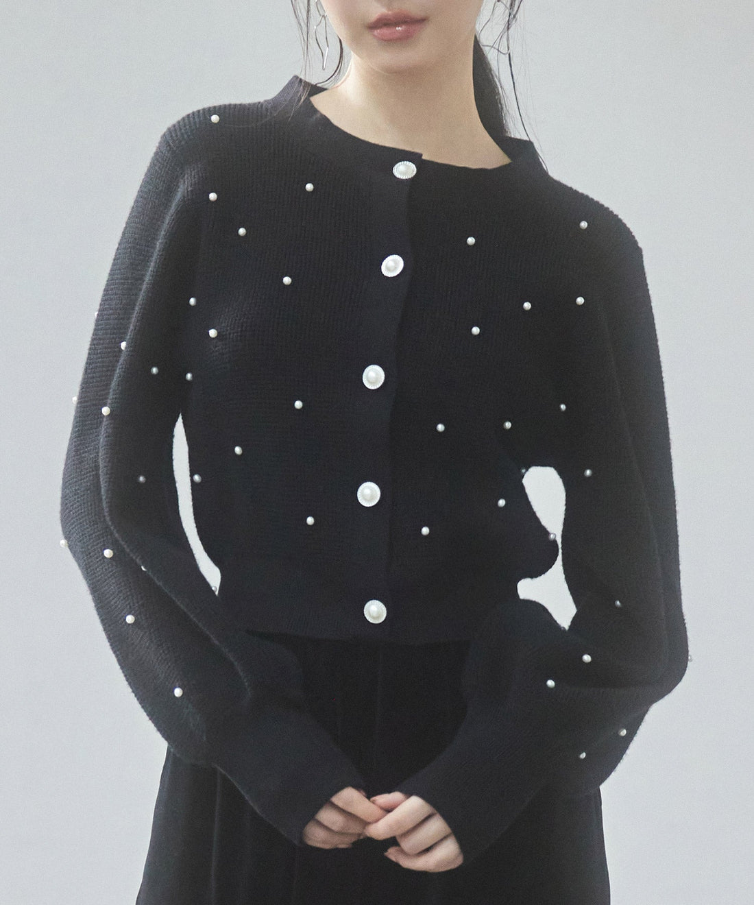2-Way Voluminous-Sleeve Cropped Knit Top OEM ODM reference 13 - additional view 13