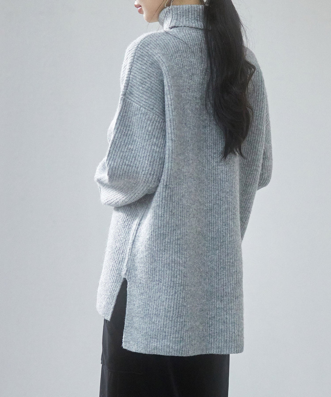 Relaxed High-Neck Knit Pullover OEM ODM reference 14 - additional view 14