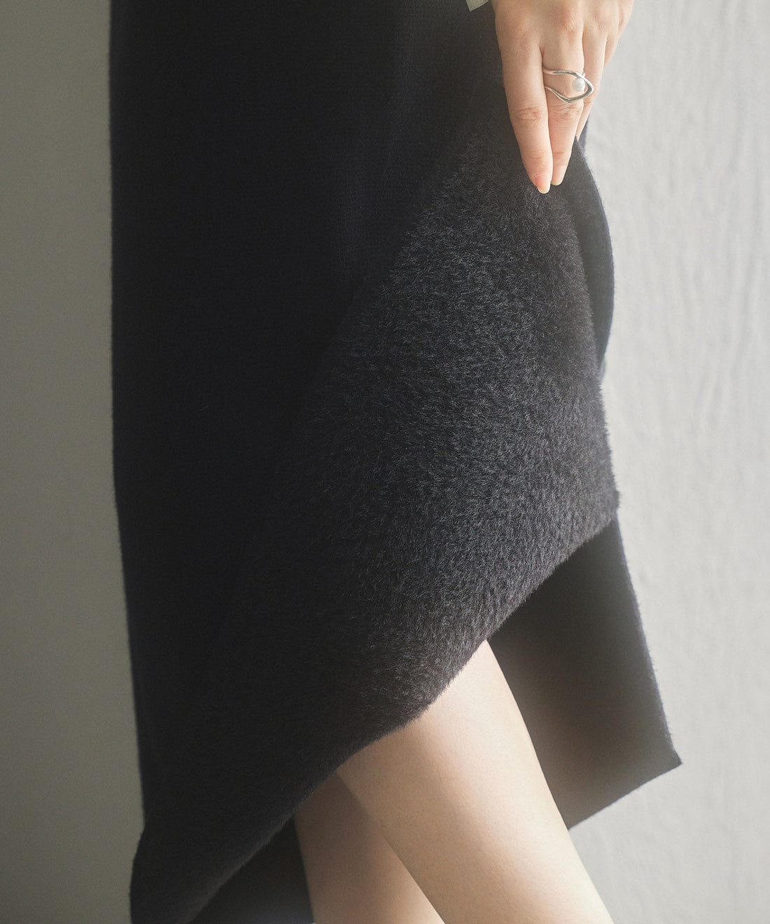 Brushed-Lining Fitted Knit Skirt OEM ODM reference 8 - additional view 8