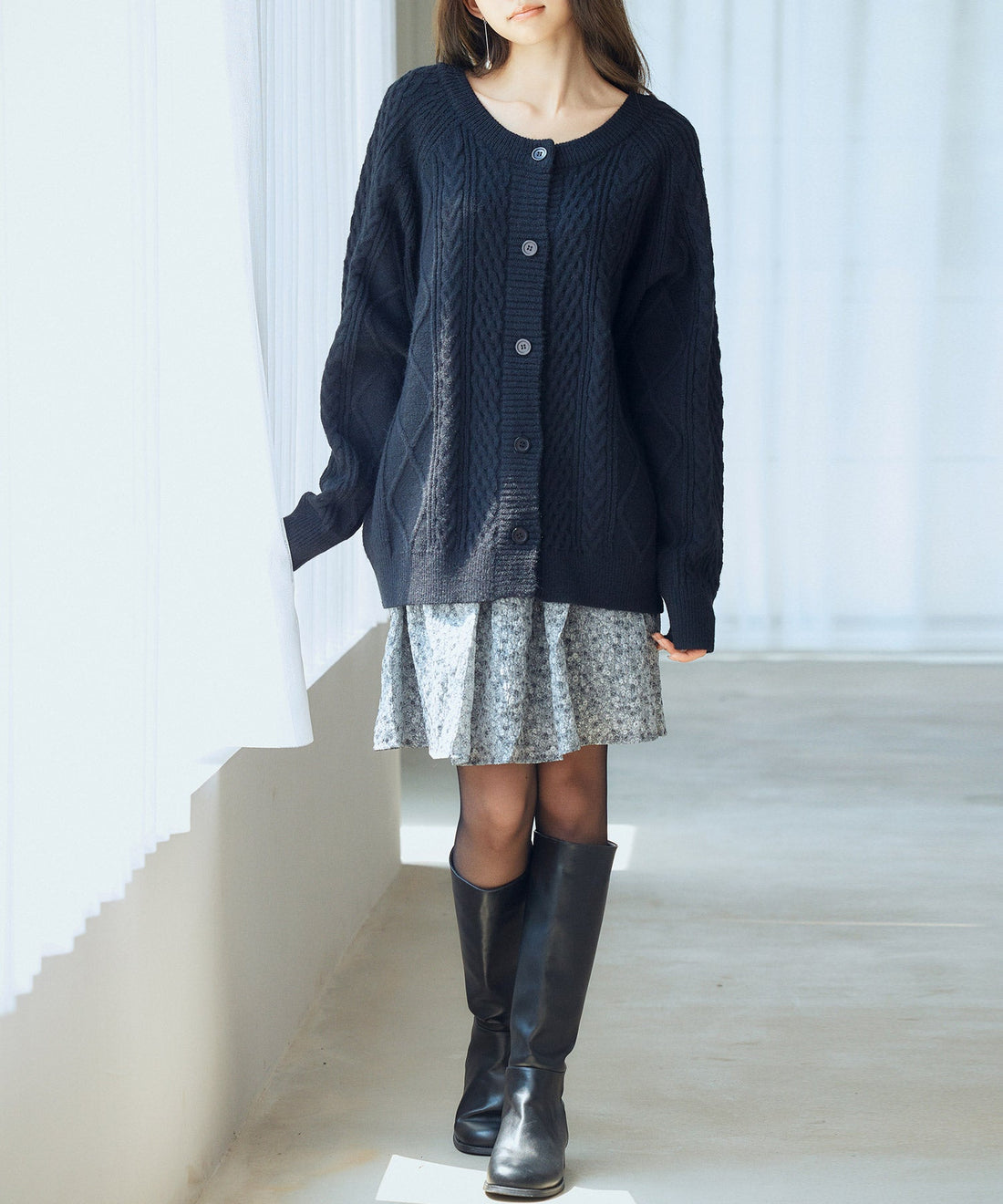 3-Way Cable-Knit Cardigan OEM ODM reference 11 - additional view 11