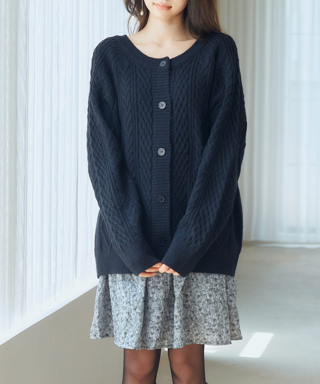 3-Way Cable-Knit Cardigan OEM ODM reference 13 - additional view 13