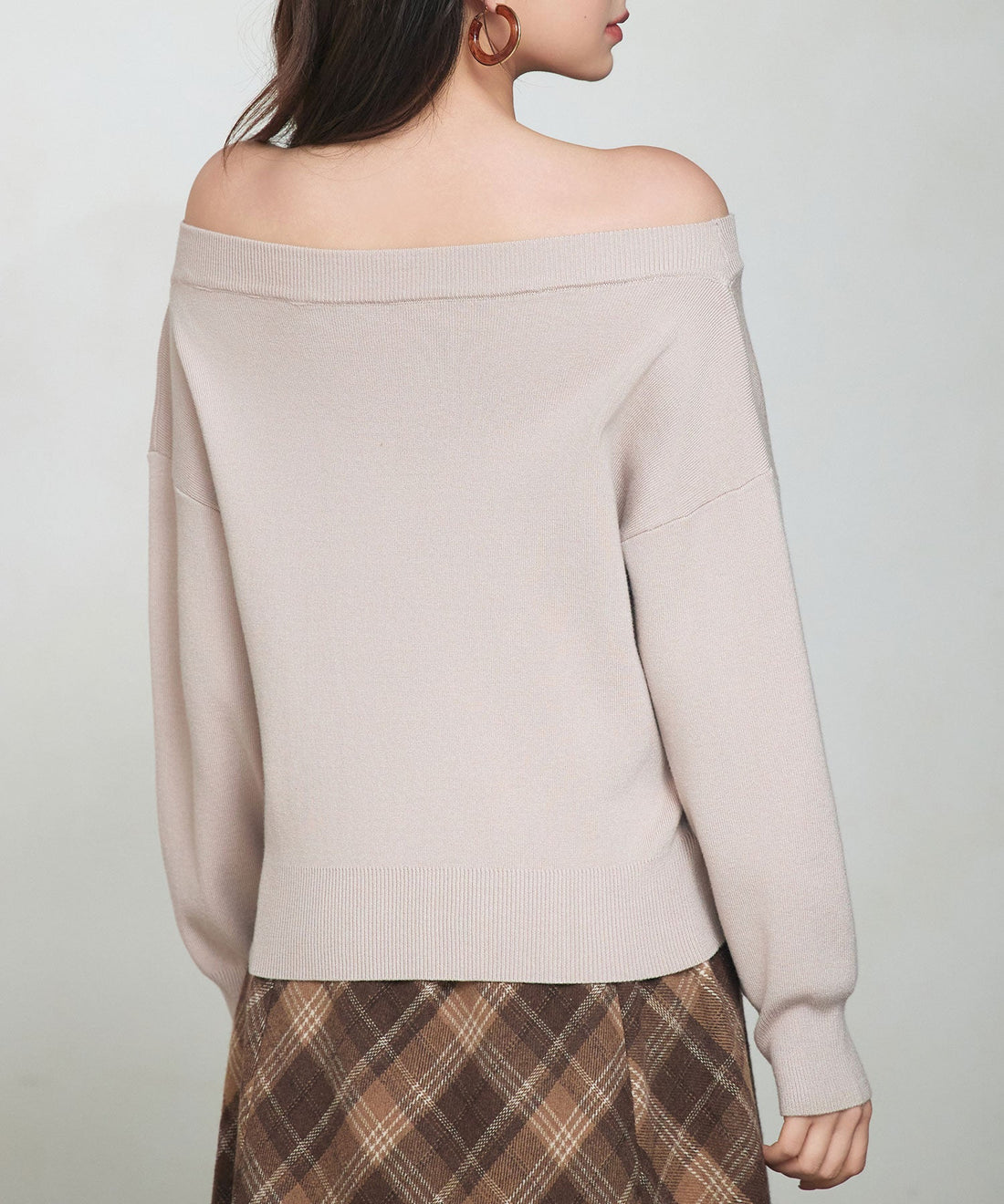 Convertible Off-Shoulder Knit Top OEM ODM reference 10 - additional view 10