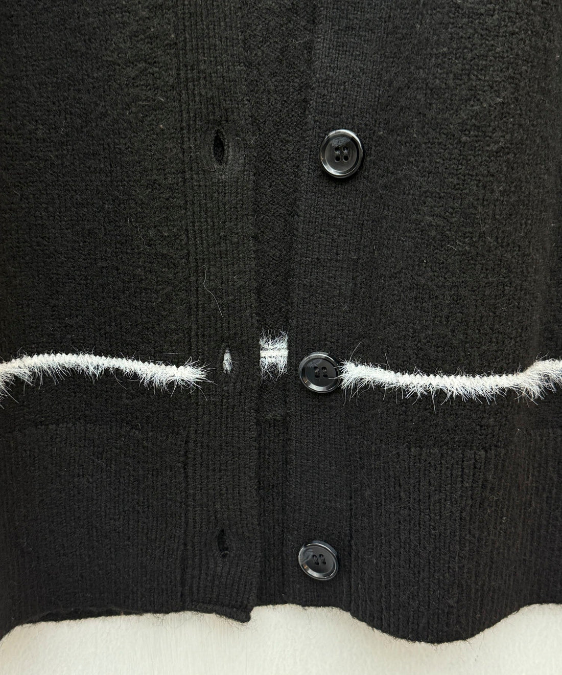 Contrast-Trim Long Knit Cardigan OEM ODM reference 15 - additional view 15