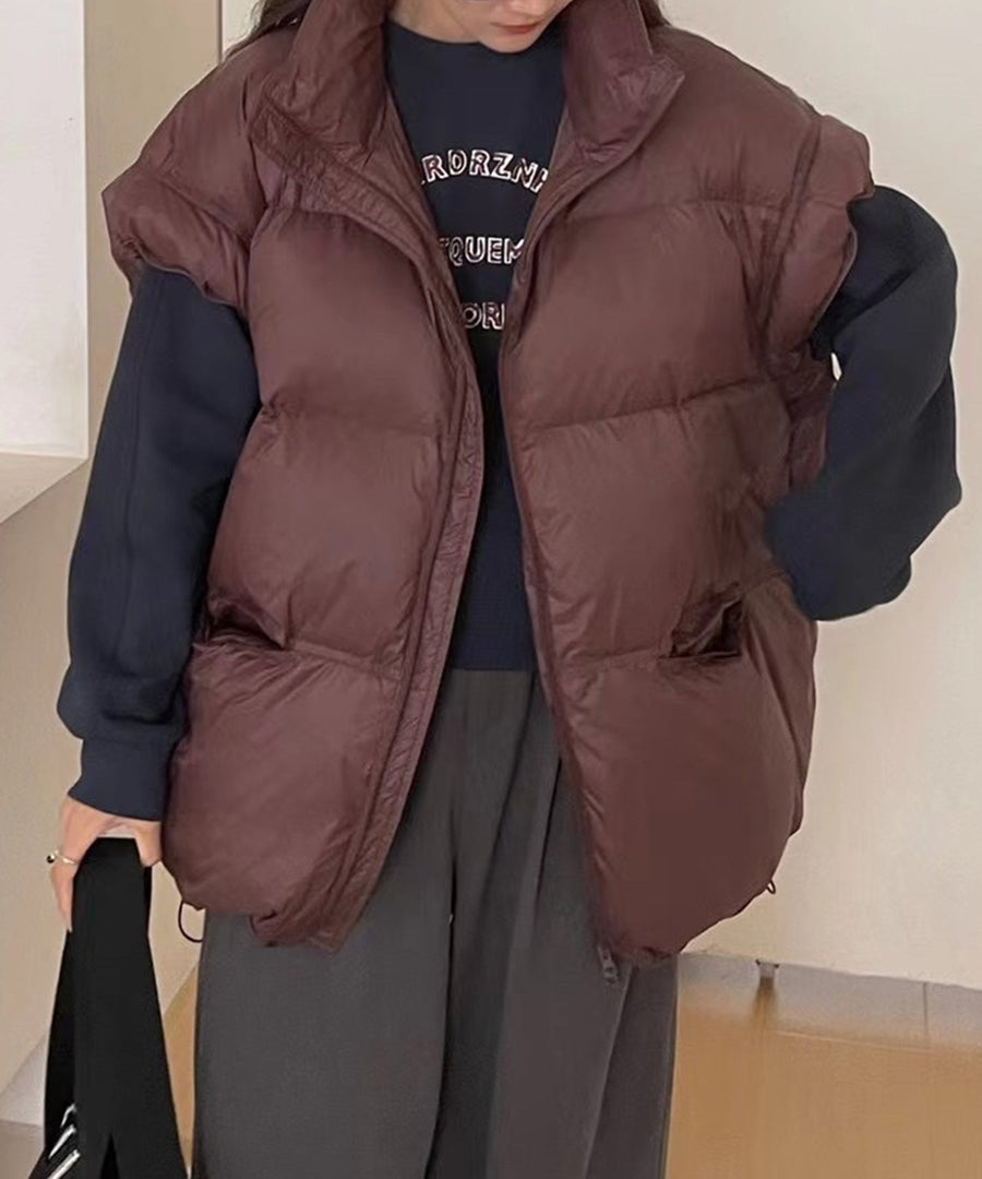 Stand-Collar Padded Volume Vest OEM ODM reference 1