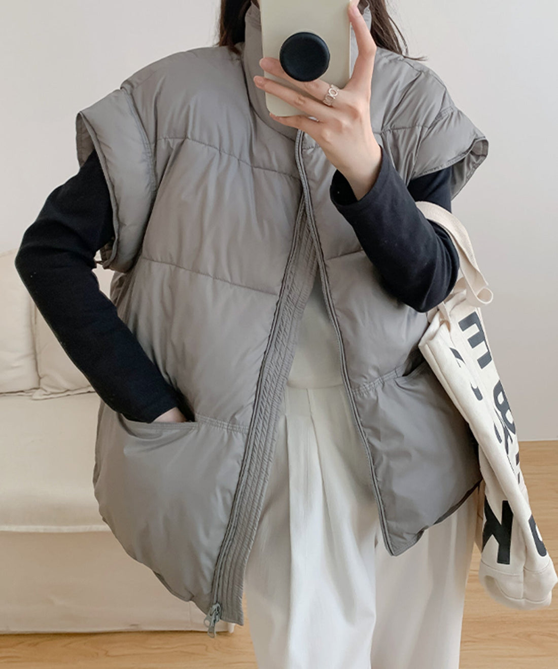 Stand-Collar Padded Volume Vest OEM ODM reference 10 - additional view 10
