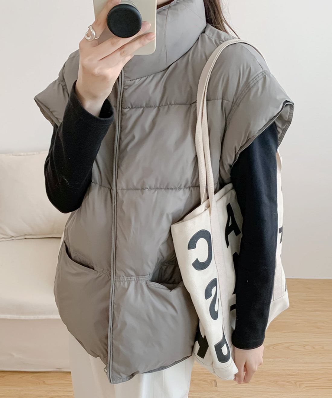 Stand-Collar Padded Volume Vest OEM ODM reference 11 - additional view 11