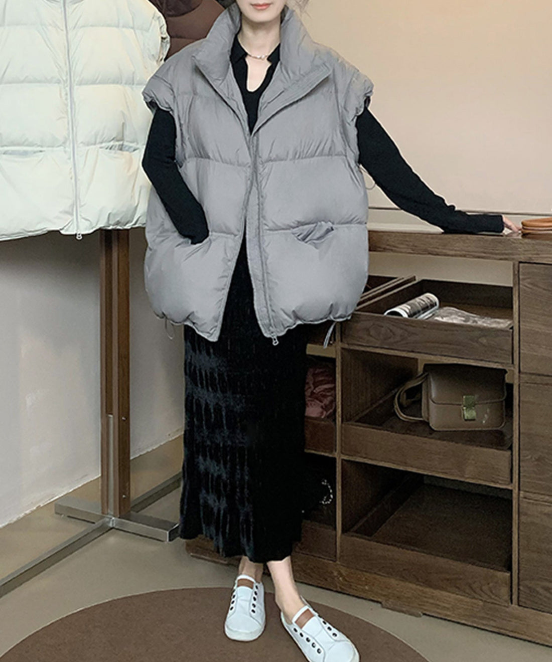 Stand-Collar Padded Volume Vest OEM ODM reference 15 - additional view 15