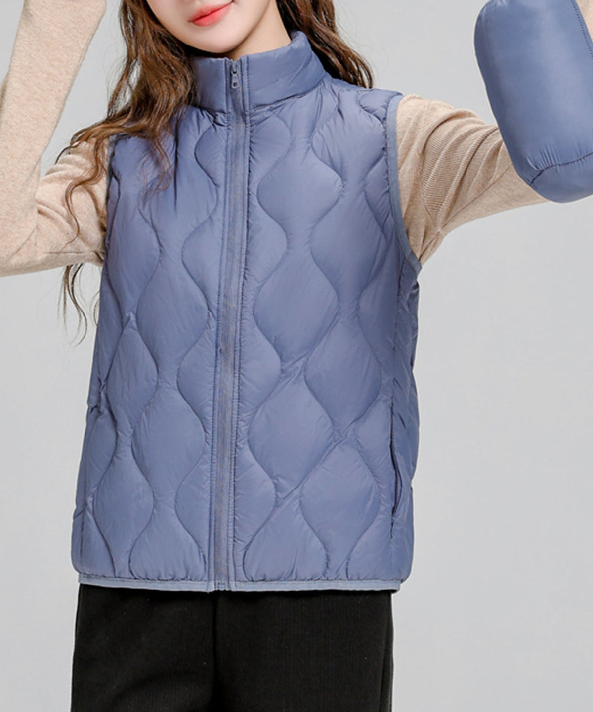 Monochrome Quilted Down Vest OEM ODM reference 1