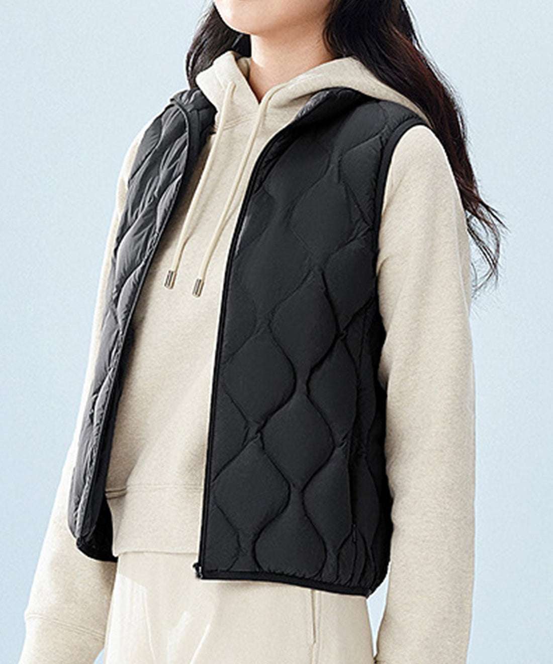 Monochrome Quilted Down Vest OEM ODM reference 11 - additional view 11
