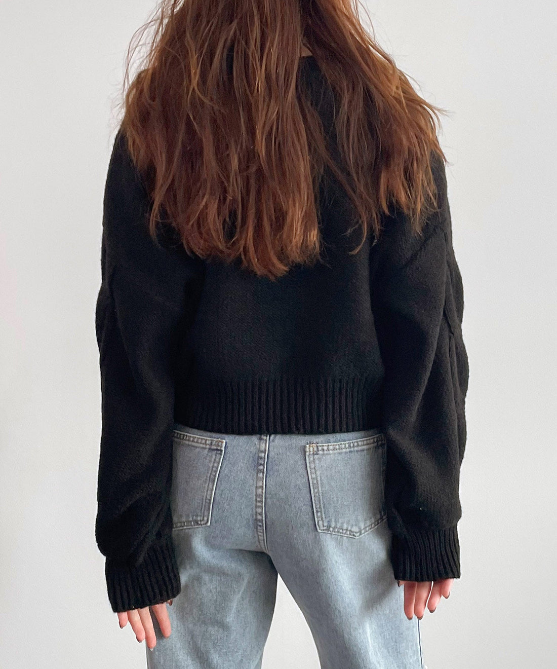 Reverse-Stockinette Cropped Knit Top OEM ODM reference 13 - additional view 13