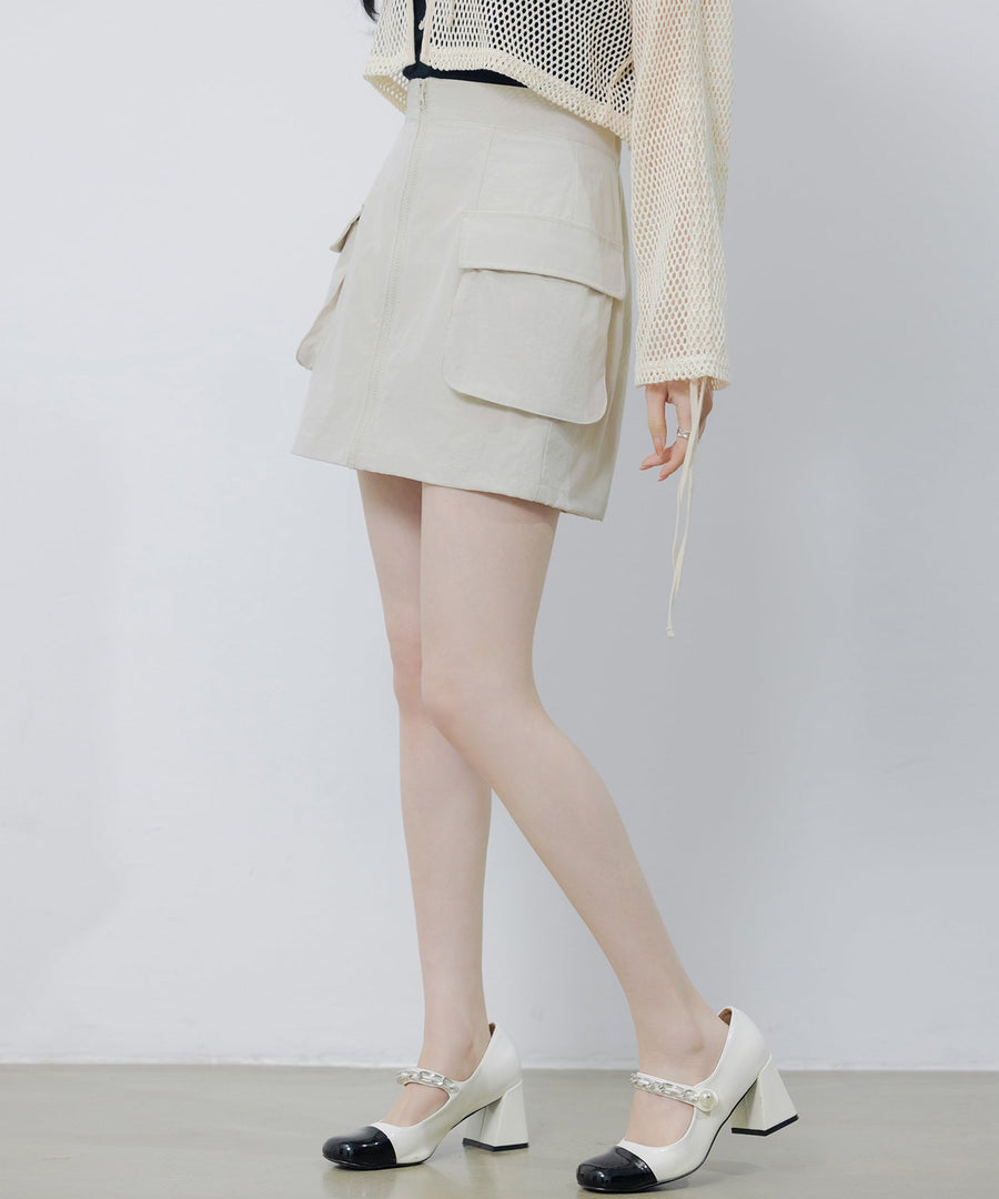 Nylon Cargo-Style Mini Skirt OEM ODM reference 1