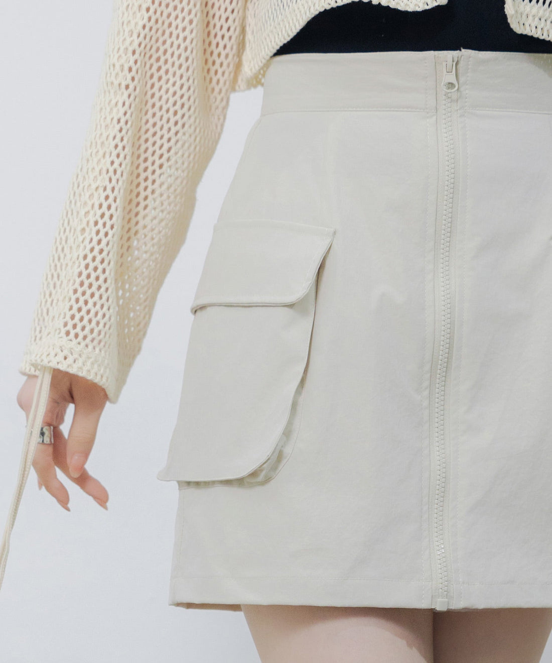 Nylon Cargo-Style Mini Skirt OEM ODM reference 8 - additional view 8