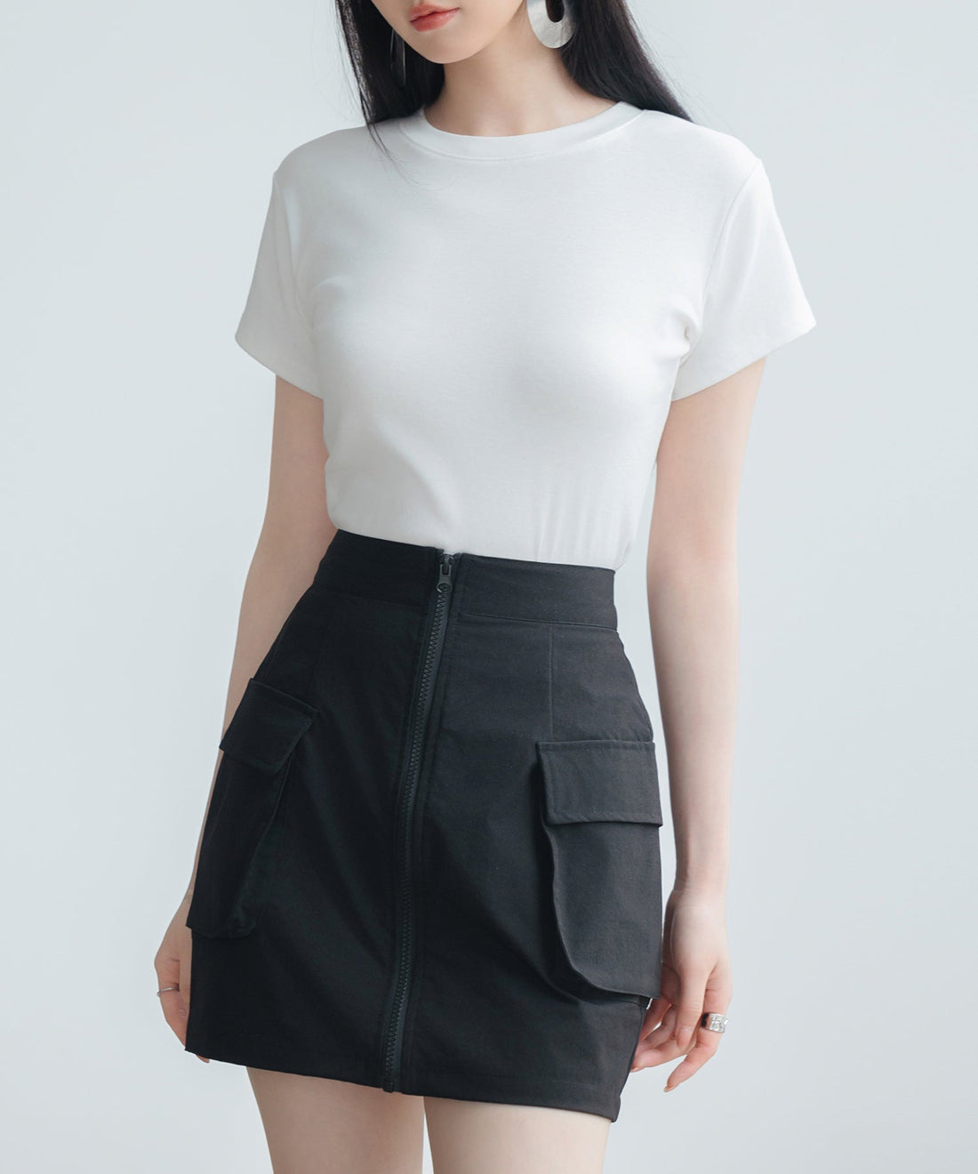 Nylon Cargo-Style Mini Skirt OEM ODM reference 12 - additional view 12