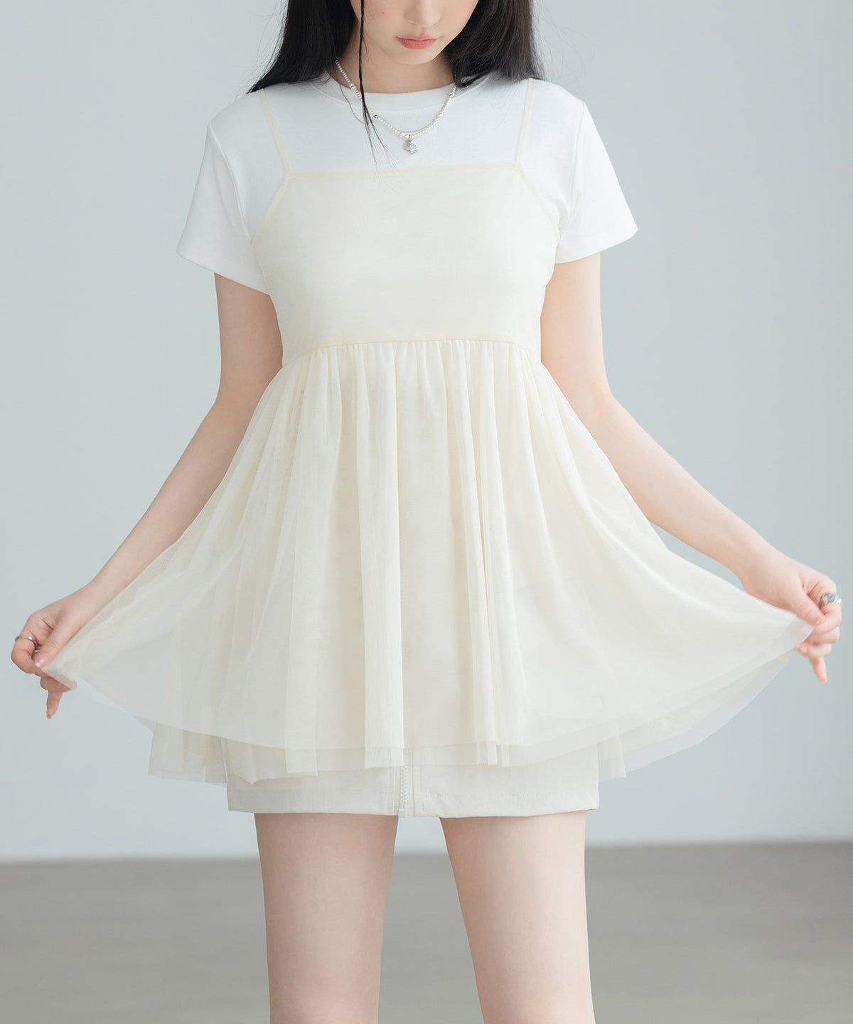 Back-Bow Tulle Camisole Bustier OEM ODM reference 1