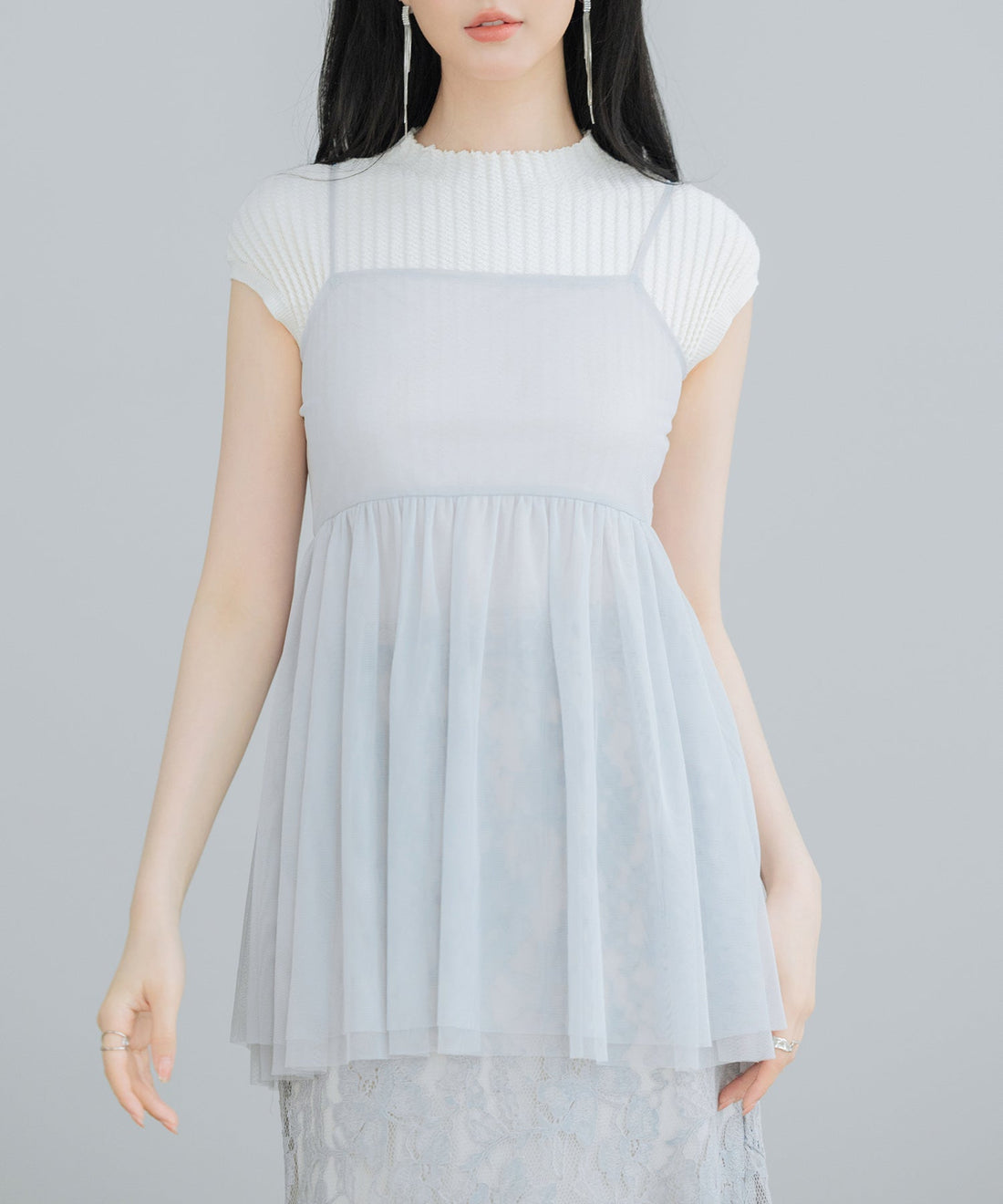 Back-Bow Tulle Camisole Bustier OEM ODM reference 13 - additional view 13