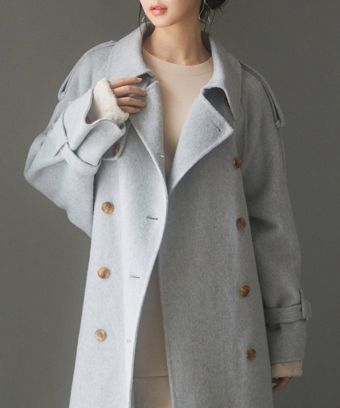 Trench-Inspired Double-Face Long Coat OEM ODM reference 9 - additional view 9