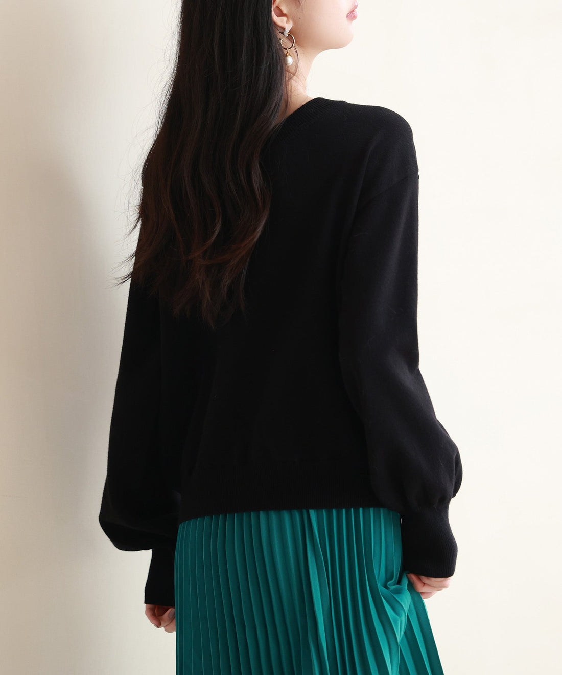 2-Way Asymmetric-Neck Knit Pullover OEM ODM reference 14 - additional view 14