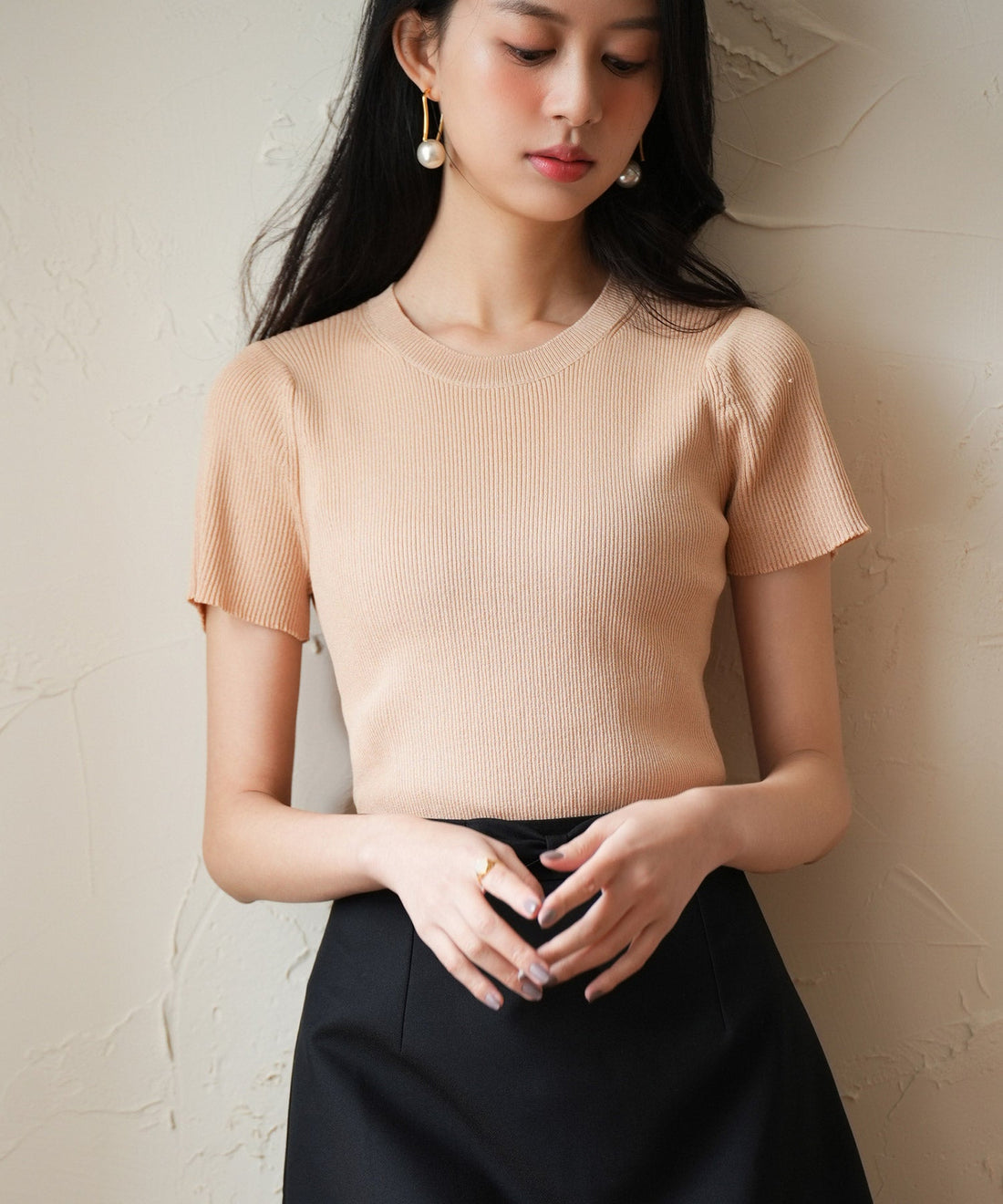 Crew-Neck Short-Sleeve Summer Knit Top OEM ODM reference 10 - additional view 10