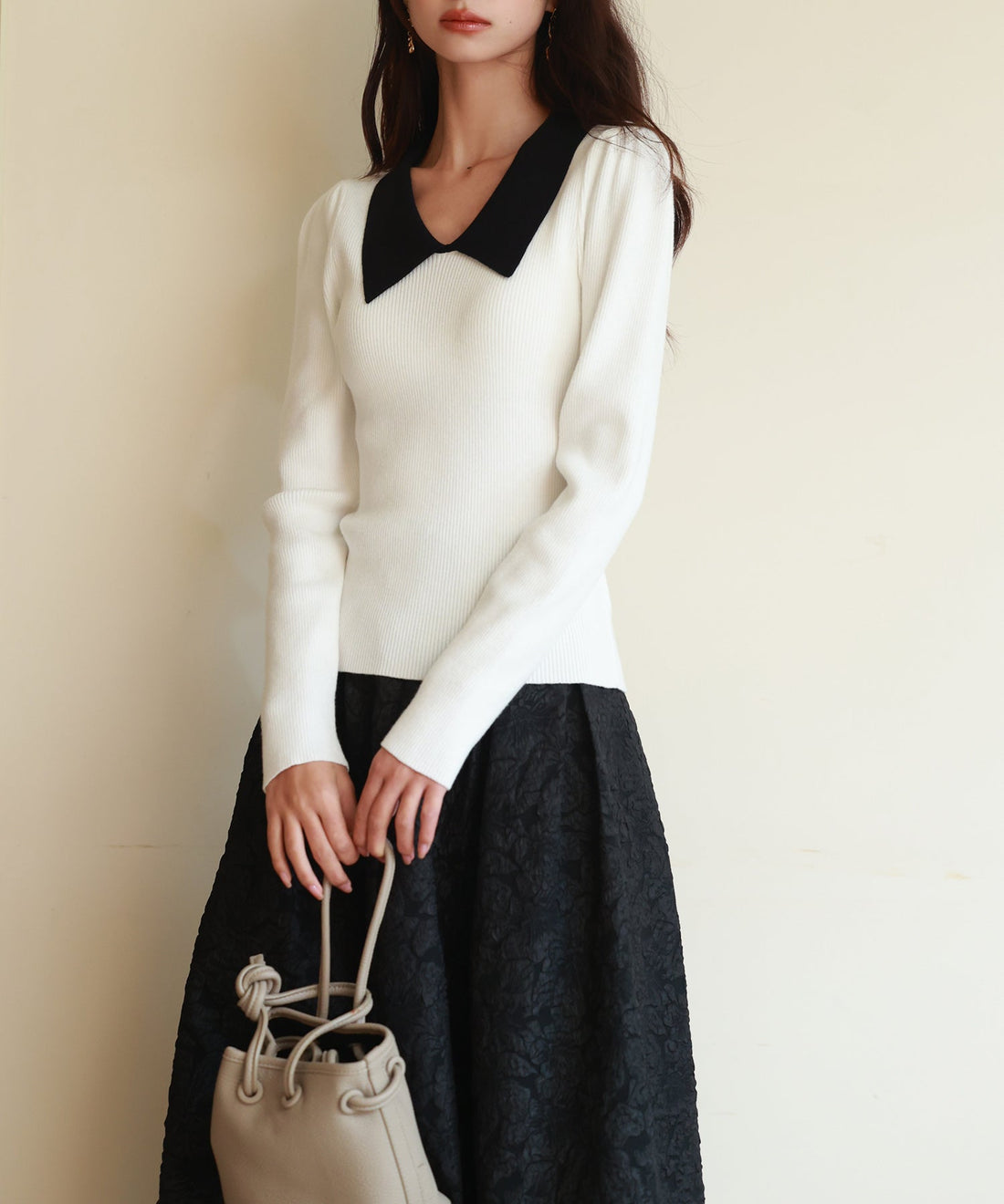 Collared Rib-Knit Top OEM ODM reference 8 - additional view 8