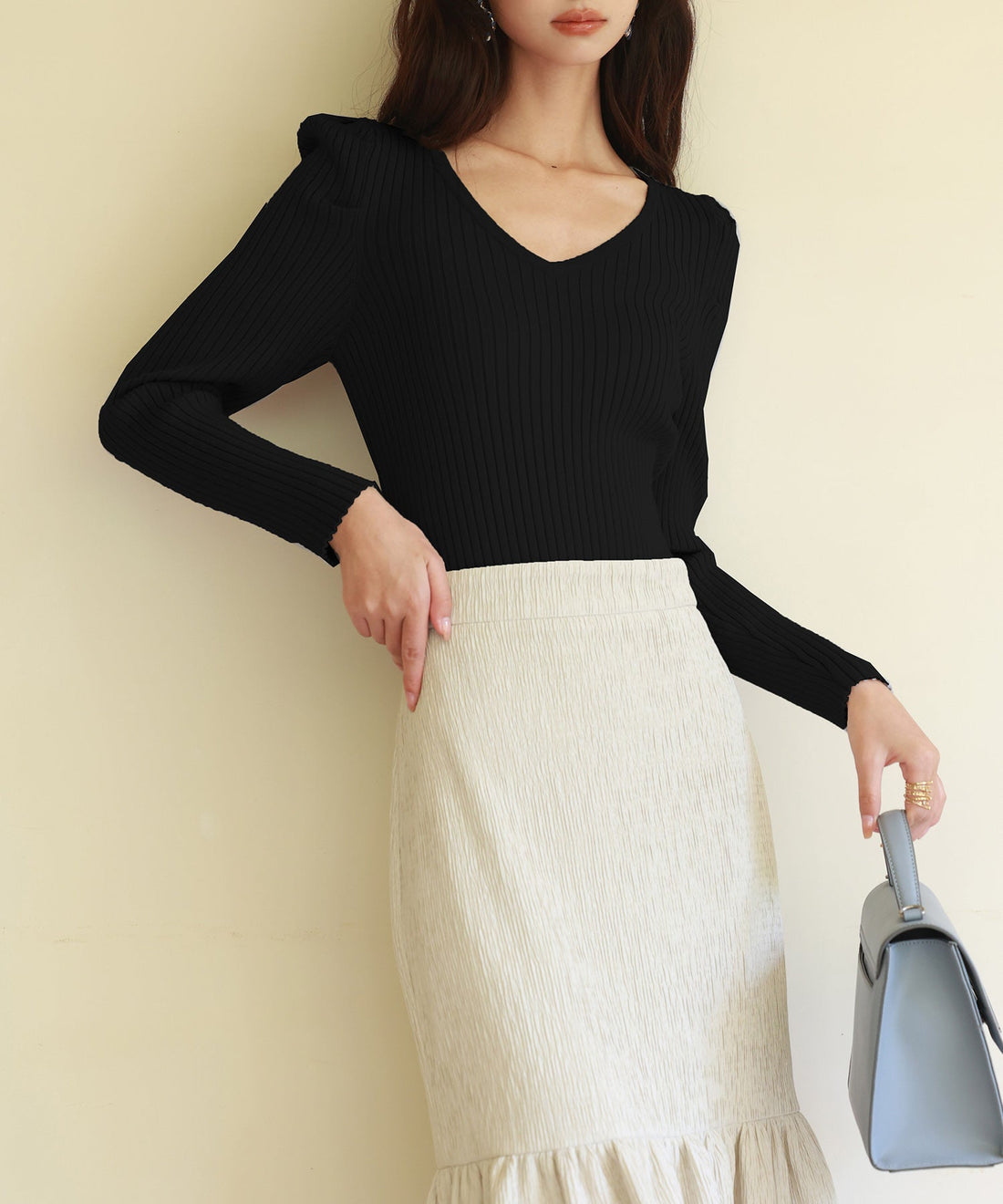 Tuck-Sleeve Rib-Knit Pullover OEM ODM reference 11 - additional view 11