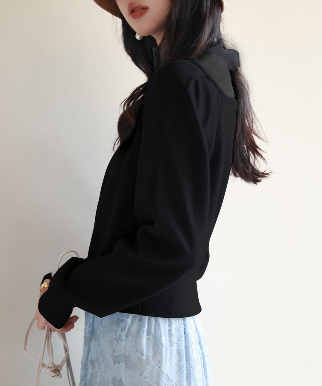 Layered-Effect Knit Pullover OEM ODM reference 9 - additional view 9