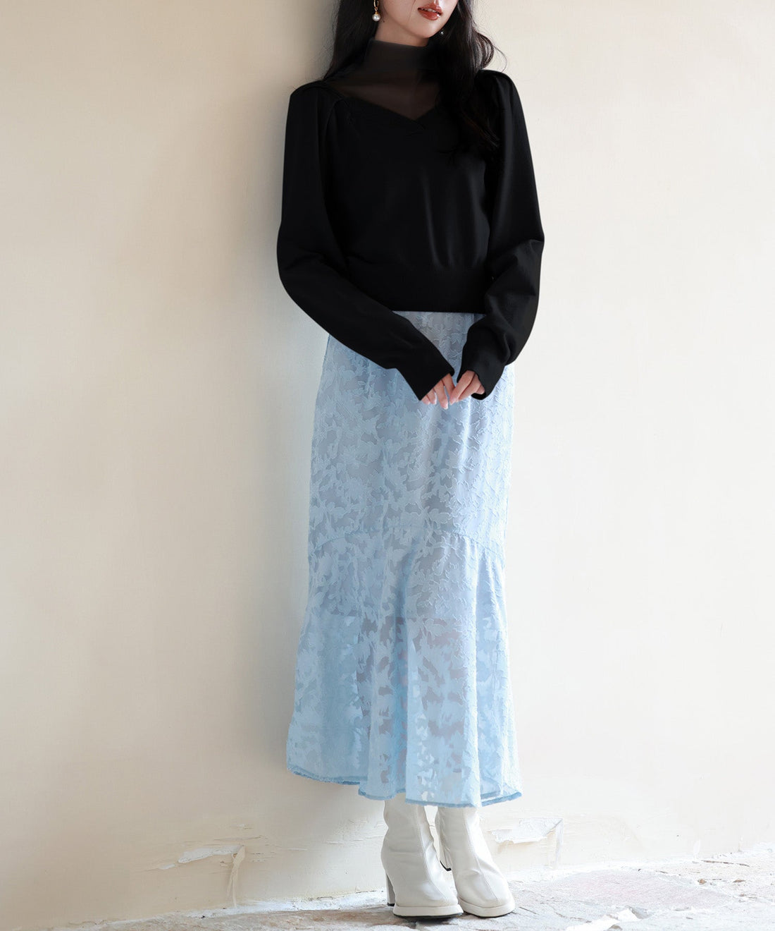 Layered-Effect Knit Pullover OEM ODM reference 10 - additional view 10