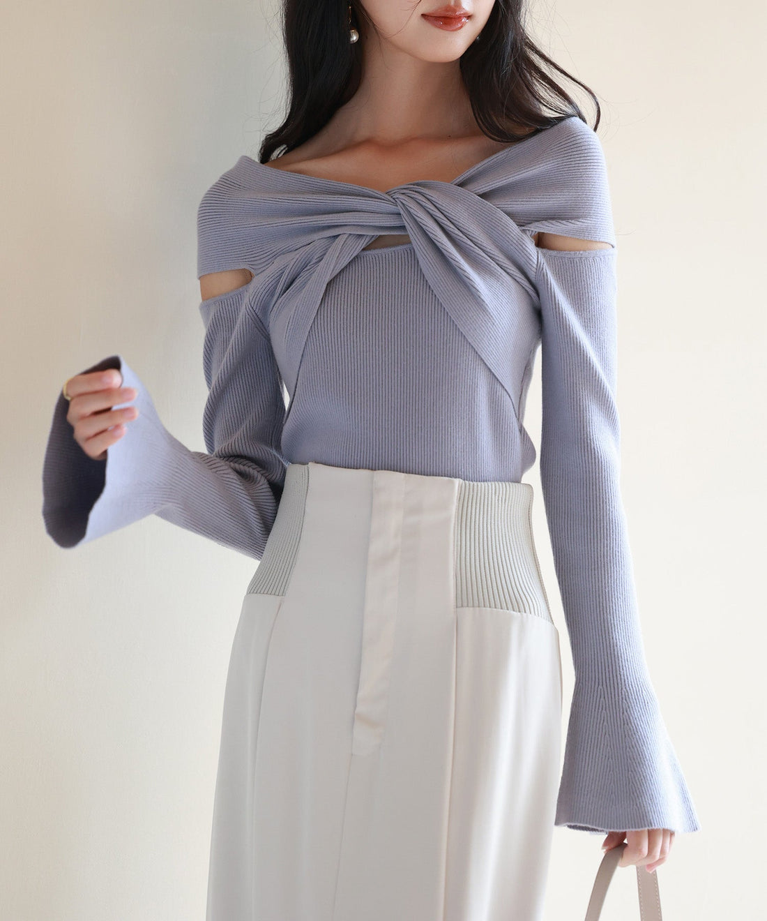 2-Way Flared-Cuff Knit Pullover OEM ODM reference 14 - additional view 14