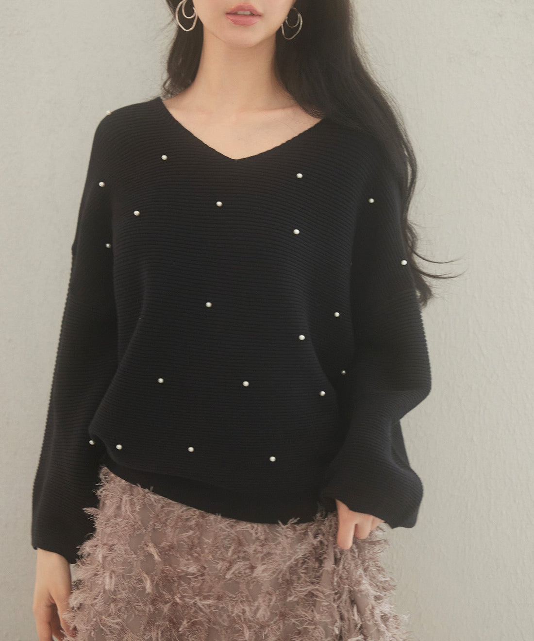 Drop-Shoulder Knit Pullover OEM ODM reference 9 - additional view 9